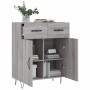 Aparador de madera de ingeniería gris Sonoma 69,5x34x90 cm by , Sideboards - Ref: Foro24-827978, Price: 86,36 €, Discount: %