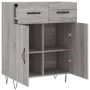 Aparador de madera de ingeniería gris Sonoma 69,5x34x90 cm by , Sideboards - Ref: Foro24-827978, Price: 86,36 €, Discount: %