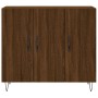 Aparador de madera de ingeniería marrón roble 90x34x80 cm von , Sideboards - Ref: Foro24-828107, Preis: 77,51 €, Rabatt: %