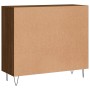 Aparador de madera de ingeniería marrón roble 90x34x80 cm von , Sideboards - Ref: Foro24-828107, Preis: 77,51 €, Rabatt: %
