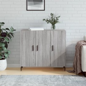 Aparador de madera de ingeniería gris Sonoma 90x34x80 cm de , Aparadores - Ref: Foro24-828130, Precio: 89,41 €, Descuento: %