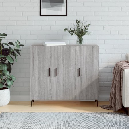 Aparador de madera de ingeniería gris Sonoma 90x34x80 cm de , Aparadores - Ref: Foro24-828130, Precio: 89,41 €, Descuento: %