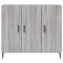 Aparador de madera de ingeniería gris Sonoma 90x34x80 cm de , Aparadores - Ref: Foro24-828130, Precio: 89,41 €, Descuento: %
