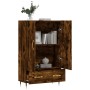 Aparador alto madera de ingeniería roble ahumado 69,5x31x115 cm von , Sideboards - Ref: Foro24-828217, Preis: 86,18 €, Rabatt: %
