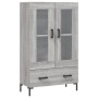Aparador alto madera de ingeniería gris Sonoma 69,5x31x115 cm von , Sideboards - Ref: Foro24-828306, Preis: 95,40 €, Rabatt: %