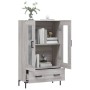 Aparador alto madera de ingeniería gris Sonoma 69,5x31x115 cm von , Sideboards - Ref: Foro24-828306, Preis: 95,40 €, Rabatt: %