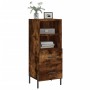 Aparador madera de ingeniería roble ahumado 34,5x34x90 cm von , Sideboards - Ref: Foro24-828681, Preis: 58,66 €, Rabatt: %