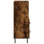 Aparador madera de ingeniería roble ahumado 34,5x34x90 cm von , Sideboards - Ref: Foro24-828681, Preis: 58,66 €, Rabatt: %