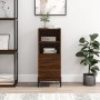 Aparador madera de ingeniería marrón roble 34,5x34x90 cm by , Sideboards - Ref: Foro24-828683, Price: 60,31 €, Discount: %