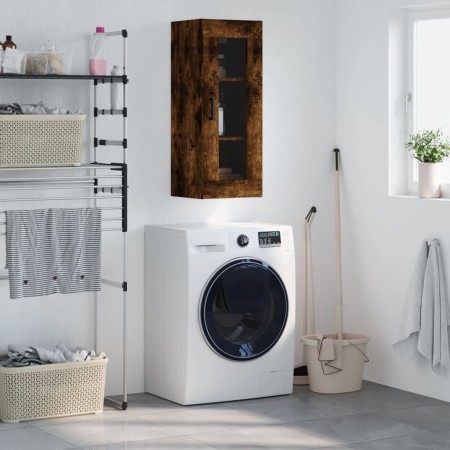 Armario de pared roble ahumado 34,5x34x90 cm de , Aparadores - Ref: Foro24-828913, Precio: 51,82 €, Descuento: %