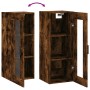 Armario de pared roble ahumado 34,5x34x90 cm de , Aparadores - Ref: Foro24-828913, Precio: 51,82 €, Descuento: %