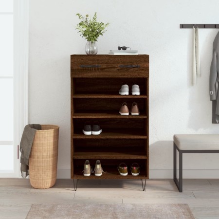 Zapatero madera de ingeniería roble marrón 60x35x105 cm by , Closets and storage - Ref: Foro24-829611, Price: 73,71 €, Discou...