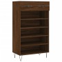 Zapatero madera de ingeniería roble marrón 60x35x105 cm by , Closets and storage - Ref: Foro24-829611, Price: 73,71 €, Discou...