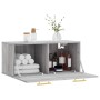 Armario de pared madera de ingeniería gris Sonoma 80x36,5x35 cm by , Lockers and storage cabinets - Ref: Foro24-830066, Price...
