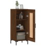 Aparador madera de ingeniería marrón roble 34,5x34x90 cm by , Sideboards - Ref: Foro24-830451, Price: 63,34 €, Discount: %