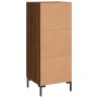 Aparador madera de ingeniería marrón roble 34,5x34x90 cm by , Sideboards - Ref: Foro24-830451, Price: 63,34 €, Discount: %