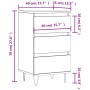 Aparador madera de ingeniería roble ahumado 40x35x70 cm von , Sideboards - Ref: Foro24-831097, Preis: 59,85 €, Rabatt: %