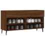Banco zapatero madera de ingeniería marrón roble 102x35x55 cm von , Schuhregale und Schuhorganisatoren - Ref: Foro24-829763, ...