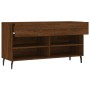 Banco zapatero madera de ingeniería marrón roble 102x35x55 cm von , Schuhregale und Schuhorganisatoren - Ref: Foro24-829763, ...