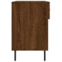 Banco zapatero madera de ingeniería marrón roble 102x35x55 cm von , Schuhregale und Schuhorganisatoren - Ref: Foro24-829763, ...