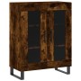 Aparador de madera de ingeniería roble ahumado 69,5x34x90 cm von , Sideboards - Ref: Foro24-827817, Preis: 86,83 €, Rabatt: %