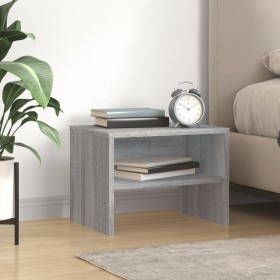 Mesita de noche madera contrachapada gris Sonoma 40x30x30 cm by , Nightstands - Ref: Foro24-815239, Price: 26,84 €, Discount: %