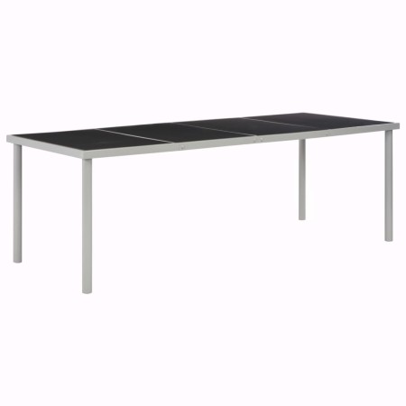 Mesa de jardín de jardín de acero negra 220x90x74,5 cm by , Garden tables - Ref: Foro24-44705, Price: 339,09 €, Discount: %