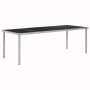 Mesa de jardín de jardín de acero negra 220x90x74,5 cm by , Garden tables - Ref: Foro24-44705, Price: 339,09 €, Discount: %