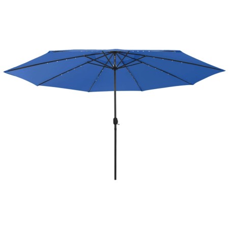 Sombrilla de jardín con luces LED azul celeste 400 cm von , Sonnenschirme - Ref: Foro24-312537, Preis: 92,03 €, Rabatt: %