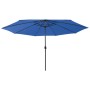 Sombrilla de jardín con luces LED azul celeste 400 cm von , Sonnenschirme - Ref: Foro24-312537, Preis: 92,03 €, Rabatt: %