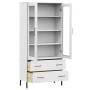 Librería patas de metal OSLO madera maciza blanco 85x35x172,5cm by , Bookcases and shelves - Ref: Foro24-350993, Price: 357,0...