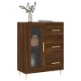 Aparador de madera de ingeniería marrón roble 69,5x34x90 cm by , Sideboards - Ref: Foro24-828035, Price: 71,40 €, Discount: %