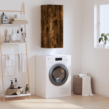 Armario de pared roble ahumado 34,5x34x90 cm de , Aparadores - Ref: Foro24-828849, Precio: 51,96 €, Descuento: %
