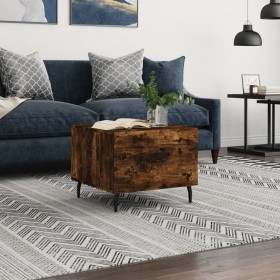 Mesa de centro madera contrachapada roble ahumado 50x50x40 cm by , Coffee table - Ref: Foro24-829438, Price: 41,65 €, Discoun...