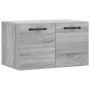 Armario de pared madera de ingeniería gris Sonoma 60x36,5x35 cm by , Lockers and storage cabinets - Ref: Foro24-830018, Price...