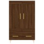 Aparador alto madera de ingeniería roble marrón 69,5x31x115 cm by , Sideboards - Ref: Foro24-830315, Price: 86,68 €, Discount: %