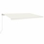 Toldo retráctil manual color crema 500x300 cm by vidaXL, Awnings - Ref: Foro24-3068937, Price: 475,93 €, Discount: %