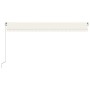 Toldo retráctil manual color crema 500x300 cm by vidaXL, Awnings - Ref: Foro24-3068937, Price: 475,93 €, Discount: %