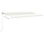 Toldo retráctil manual color crema 500x300 cm by vidaXL, Awnings - Ref: Foro24-3068937, Price: 475,93 €, Discount: %