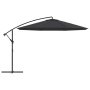 Sombrilla voladiza de jardín con poste de aluminio negro 350 cm by , Umbrellas - Ref: Foro24-47130, Price: 110,92 €, Discount: %