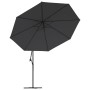 Sombrilla voladiza de jardín con poste de aluminio negro 350 cm by , Umbrellas - Ref: Foro24-47130, Price: 110,92 €, Discount: %