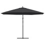 Sombrilla voladiza de jardín con poste de aluminio negro 350 cm by , Umbrellas - Ref: Foro24-47130, Price: 110,92 €, Discount: %