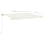 Manuelle ausfahrbare Markise in Cremefarbe, 500x300 cm. von vidaXL, Markisen - Ref: Foro24-3068937, Preis: 475,93 €, Rabatt: %