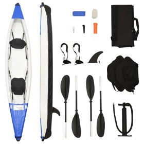 Kayak inflable poliéster azul 424x81x31 cm von , Kajaks - Ref: Foro24-93436, Preis: 533,89 €, Rabatt: %