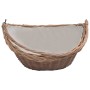 Cesta para leña con asas sauce marrón 57x46,5x52 cm von , Brennholztaschen und -halter - Ref: Foro24-286987, Preis: 65,00 €, ...