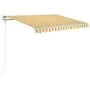 Automatische Markise LED-Windsensor gelb weiß 350x250cm von vidaXL, Markisen - Ref: Foro24-3068893, Preis: 484,34 €, Rabatt: %
