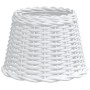 Pantalla para lámpara mimbre blanco Ø30x20 cm by , Lampshades - Ref: Foro24-364383, Price: 28,37 €, Discount: %