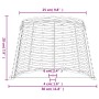 Pantalla para lámpara mimbre blanco Ø30x20 cm by , Lampshades - Ref: Foro24-364383, Price: 28,37 €, Discount: %