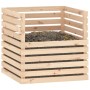 Compostador de madera maciza de pino 80x80x78 cm de , Compostadores - Ref: Foro24-822187, Precio: 110,42 €, Descuento: %
