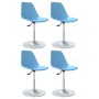 Sillas de comedor giratorias 4 unidades PP azul de , Sillas de comedor - Ref: Foro24-338278, Precio: 181,29 €, Descuento: %